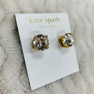 NWT Kate Spade Silver Clear Gumdrops Earrings
